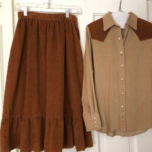 Wrangler Skirt plus two shirts